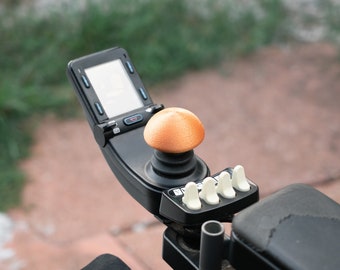 Small Button  3D Printed Joystick Handle for Electric Wheelchairs