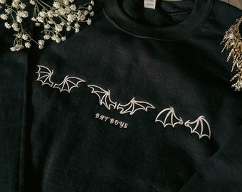 Bat Boys Embroidered Crewneck Sweatshirt: ACOTAR Bookish Merch