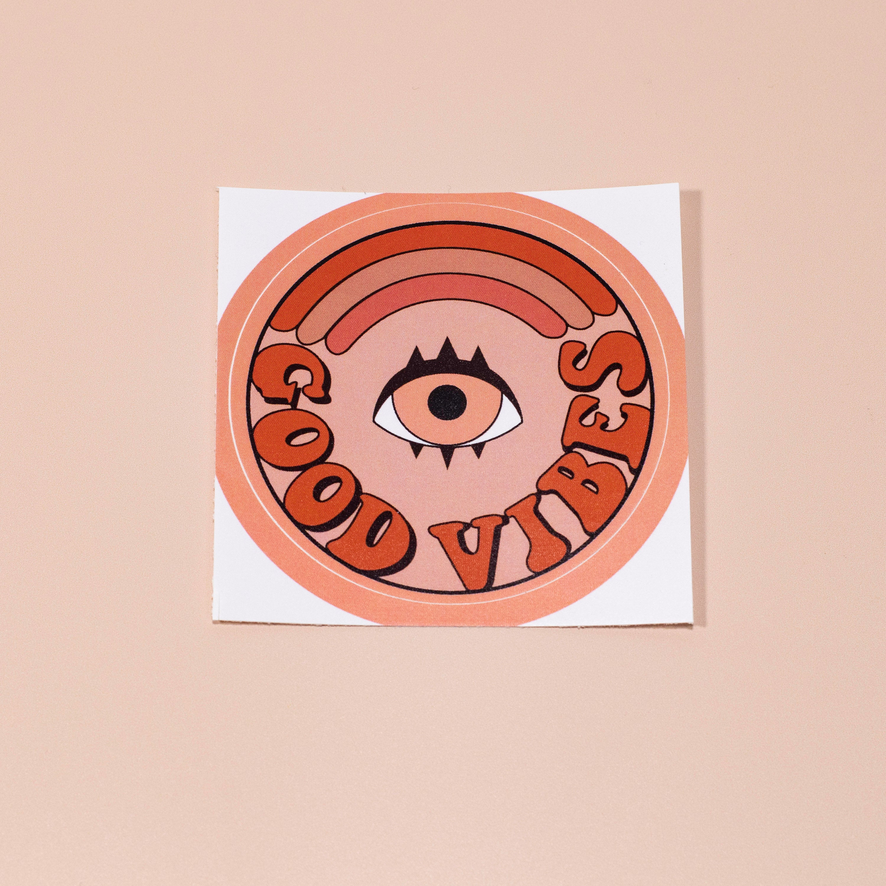 Good Vibes Vinyl Sticker sticker pack Aesthetic Sticker Etsy