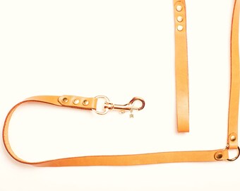 Thanksgiving Gift, High Quality Real Leather Dog Leash personalized, Brown, Beige, Tan, White Leather Dog Leash, Black Friday Gift for pet