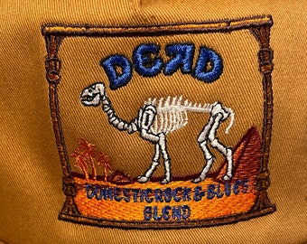 Deadhead Grateful Dead Trucker Hat Snapback Cap Camel Skeleton Egypt Beige Shakedown Lot Hippie Twill Cotton Beige 5 Panel Embroidered Heady
