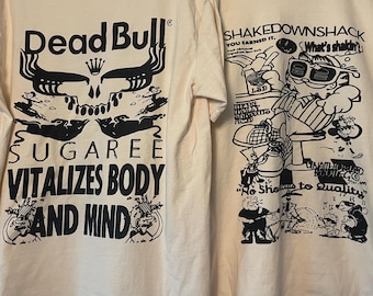 Deadhead T-Shirt 2 Sided Print Psychedelic Grateful Dead Bull Shakedown Sugaree T-Shirt M L XL 2XL 3XL 4XL Comfort Colors