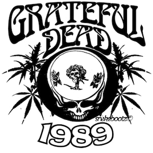 Set of 2 Grateful Dead Sticker Pack 2.75&quot; Grateful 1989 1988 Tour Maine Gratefuldead Decal Hippie Brent Mydland Deadhead SYF Stealie