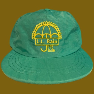 Snakebootz Looks Like Rain Nylon Snapback Hat 5 Panel Unstructured Green Rain