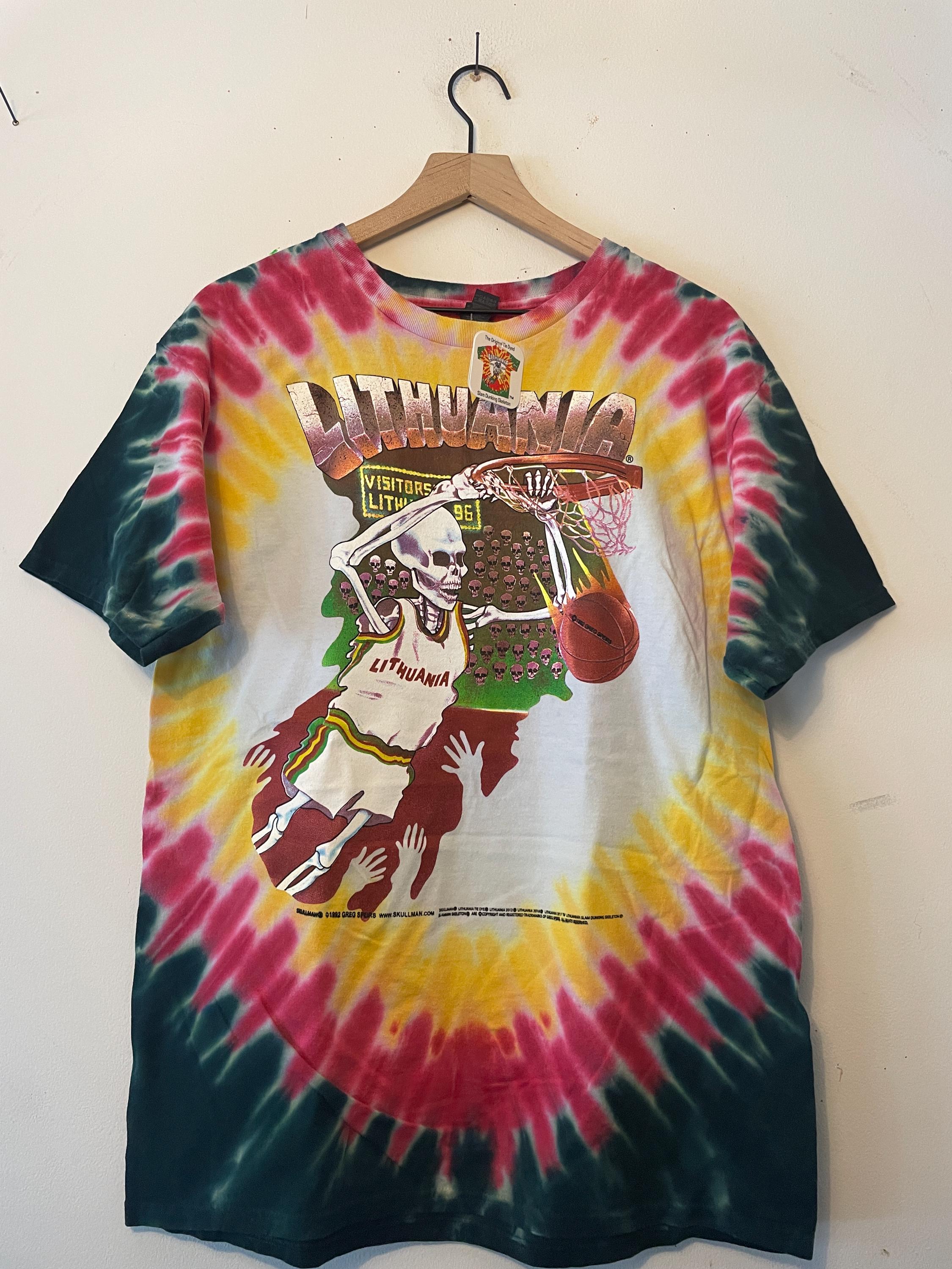 Lithuania 1992 Olympic Basketball Tie Dye T-shirt M L XL 2X 3X