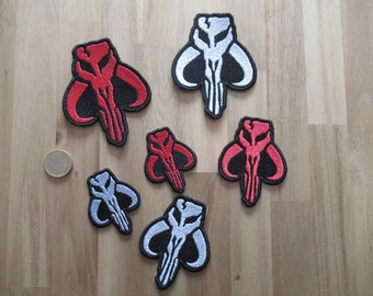 Escudo del Mandaloriano - Parche Mandaloriano: aplique termoadhesivo bordado