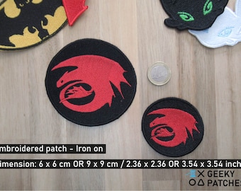 Dragon - How to train your Dragon Patch: Embroidered Iron-On Applique