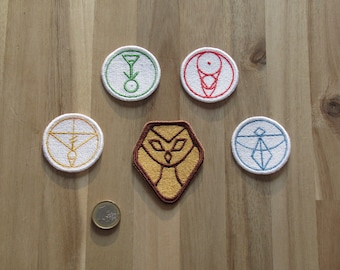 Owl House Patch: Embroidered Iron-On Applique