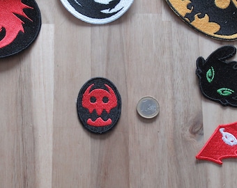 Berk Dragon Crest - How to Train Your Dragon Patch: Embroidered Iron-On Applique