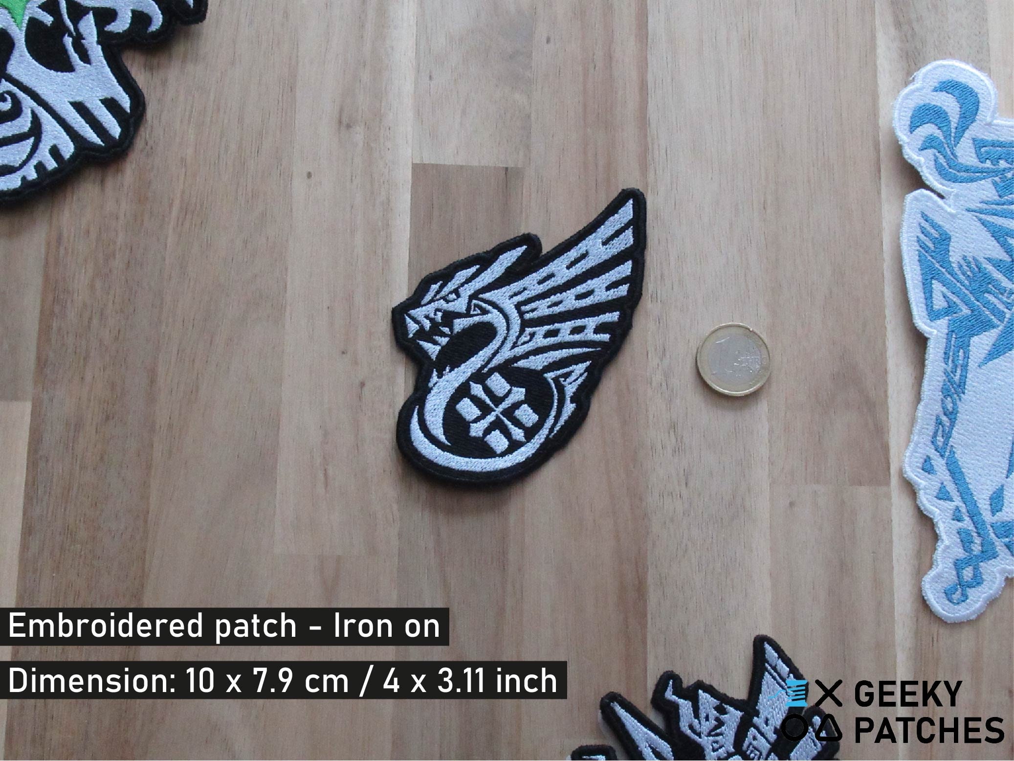 Toppa Ricamata Zombie Hunter Con Gancio E Velcro | 4 Pollici | Per Zaino, Giacca, Cappello