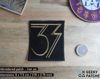 Clair Obscur Expedition 33 Patch: Embroidered Iron-On Applique