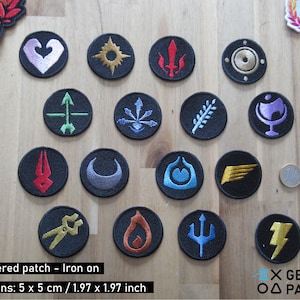 Greek Gods - Hades patch: Embroidered Iron-On Applique