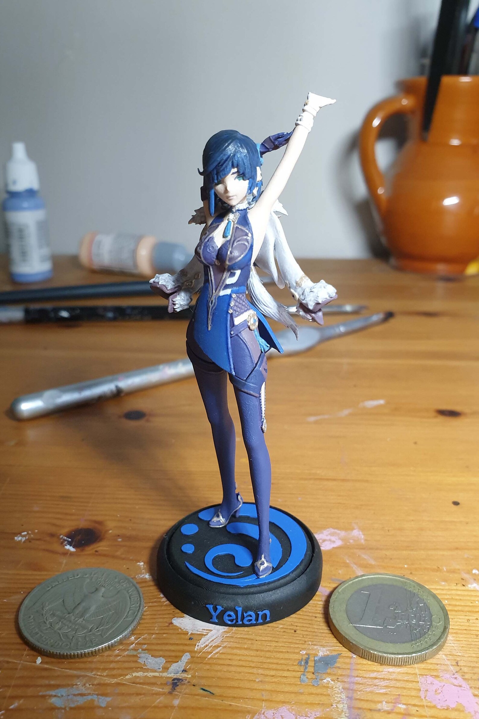 Yelan Genshin Impact 3d Printed Figure painted - Etsy New Zealand