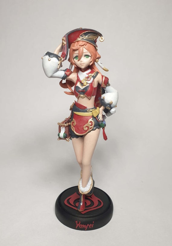 Yanfei Genshin Impact 3d Printed Figure Painted Etsy Ireland