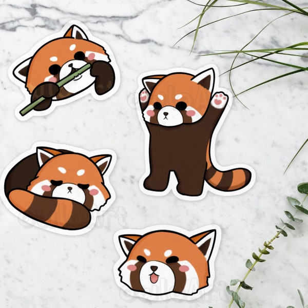 Red Panda sticker (Waterproof)