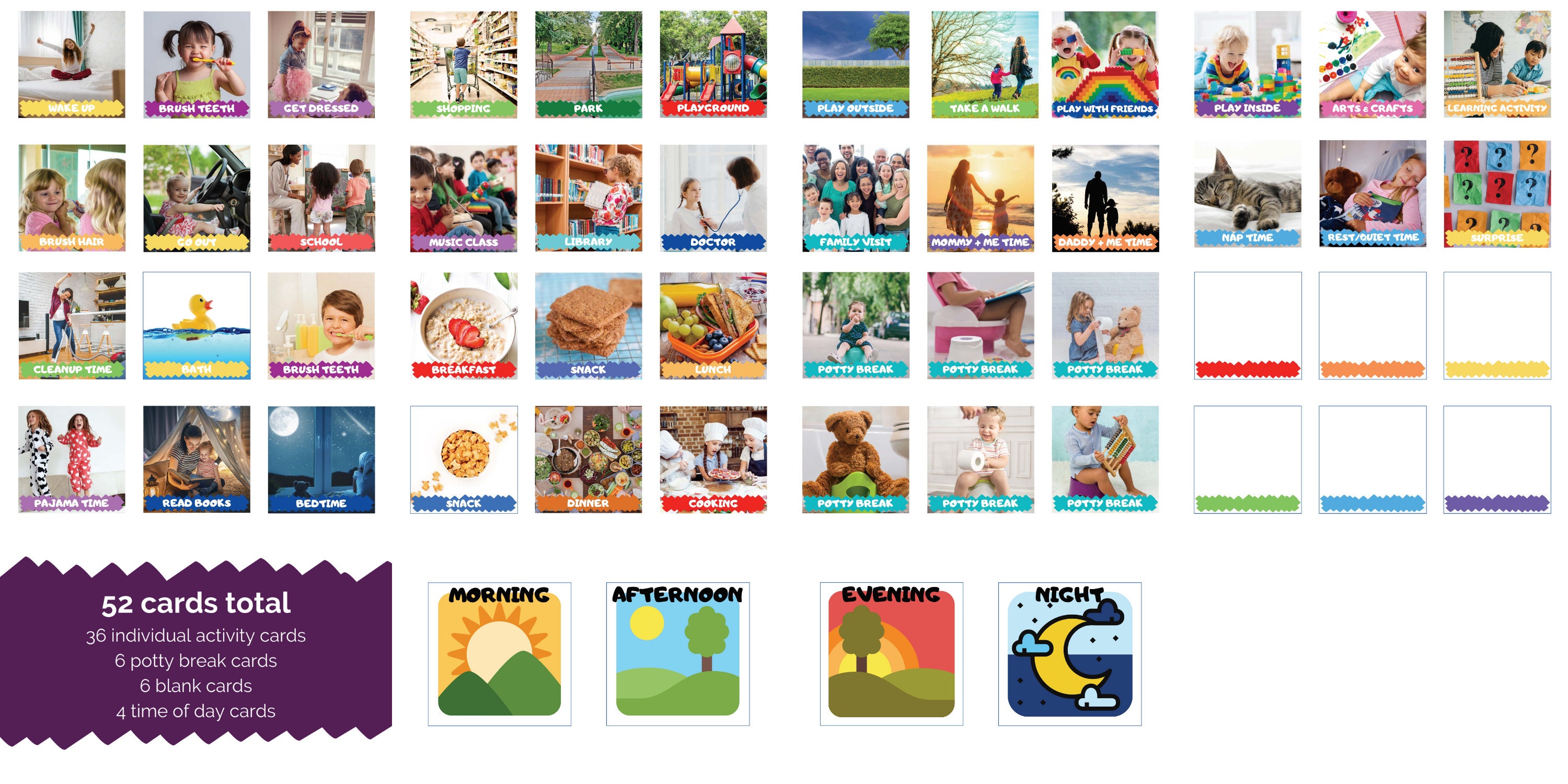 Printable Toddler Routine Cards | Printable Routine Cards for Toddlers ...