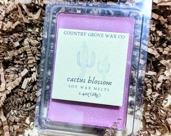 Cactus Blossom Wax Melts, floral wax melts, strong scented wax melts, wax melts for summer