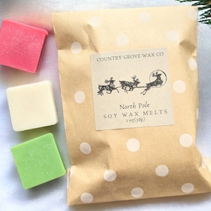 クリスマスワックスメルト、パインバニラペパーミントの香り、大人向けクリスマスプレゼント、ホワイトエレファントギフト、ホリデーギフト