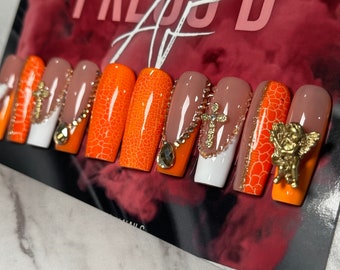 Holy Grail Press-On Nails: Long Tapered Square, Size Large