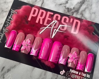 Pink Paradise press-on nails