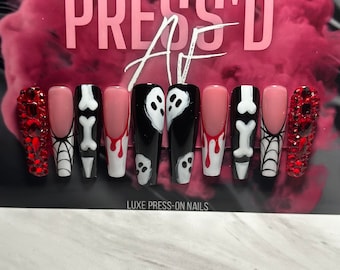 Spooky Szn  press-on nails
