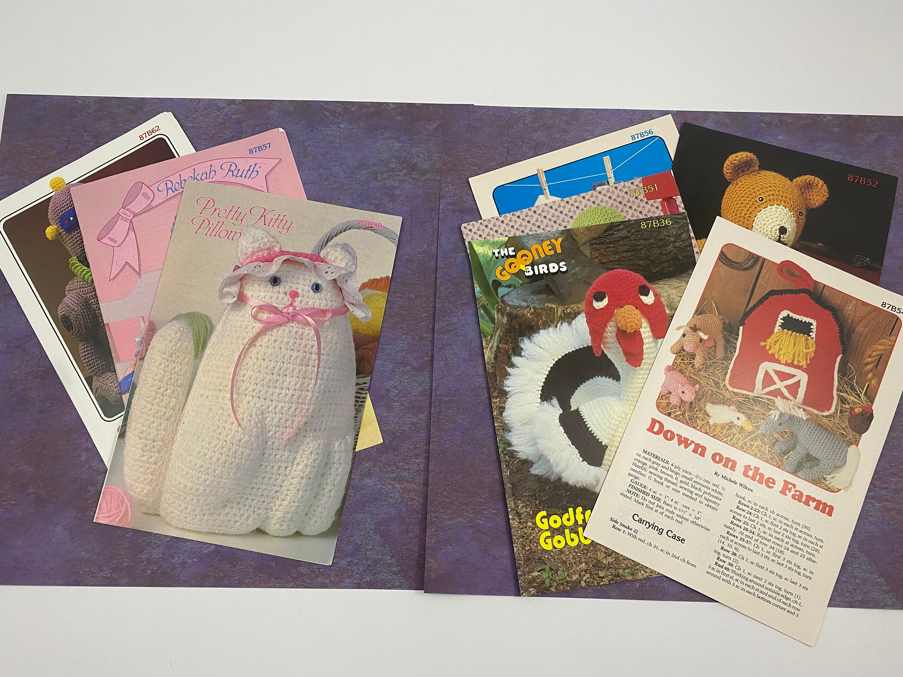 Doll/animal Vintage Sewing/craft Patterns Annies Pattern Etsy