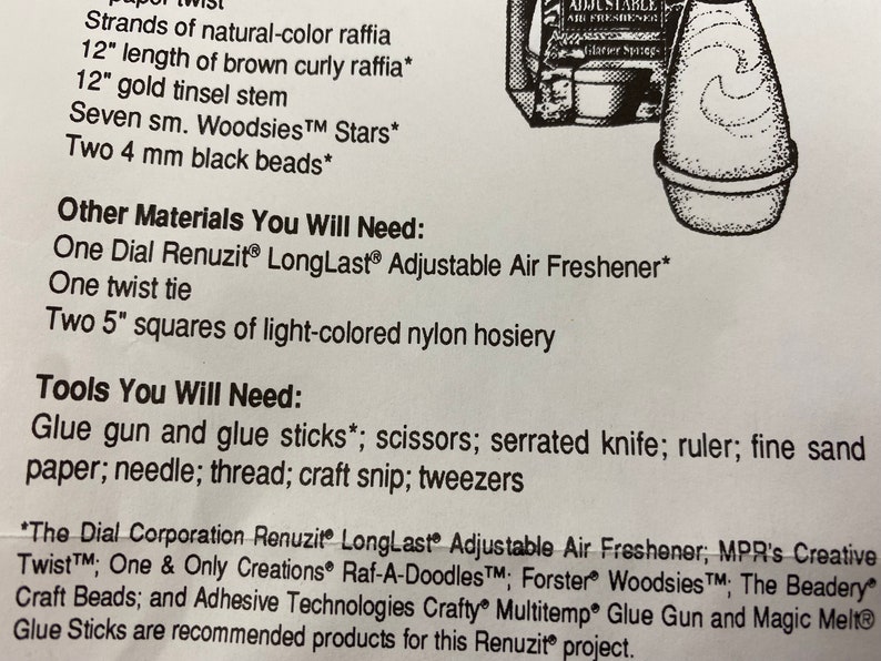 Guardian Angel Vintage Renuzit Craft Kit, Designed by Cindy Groomharry