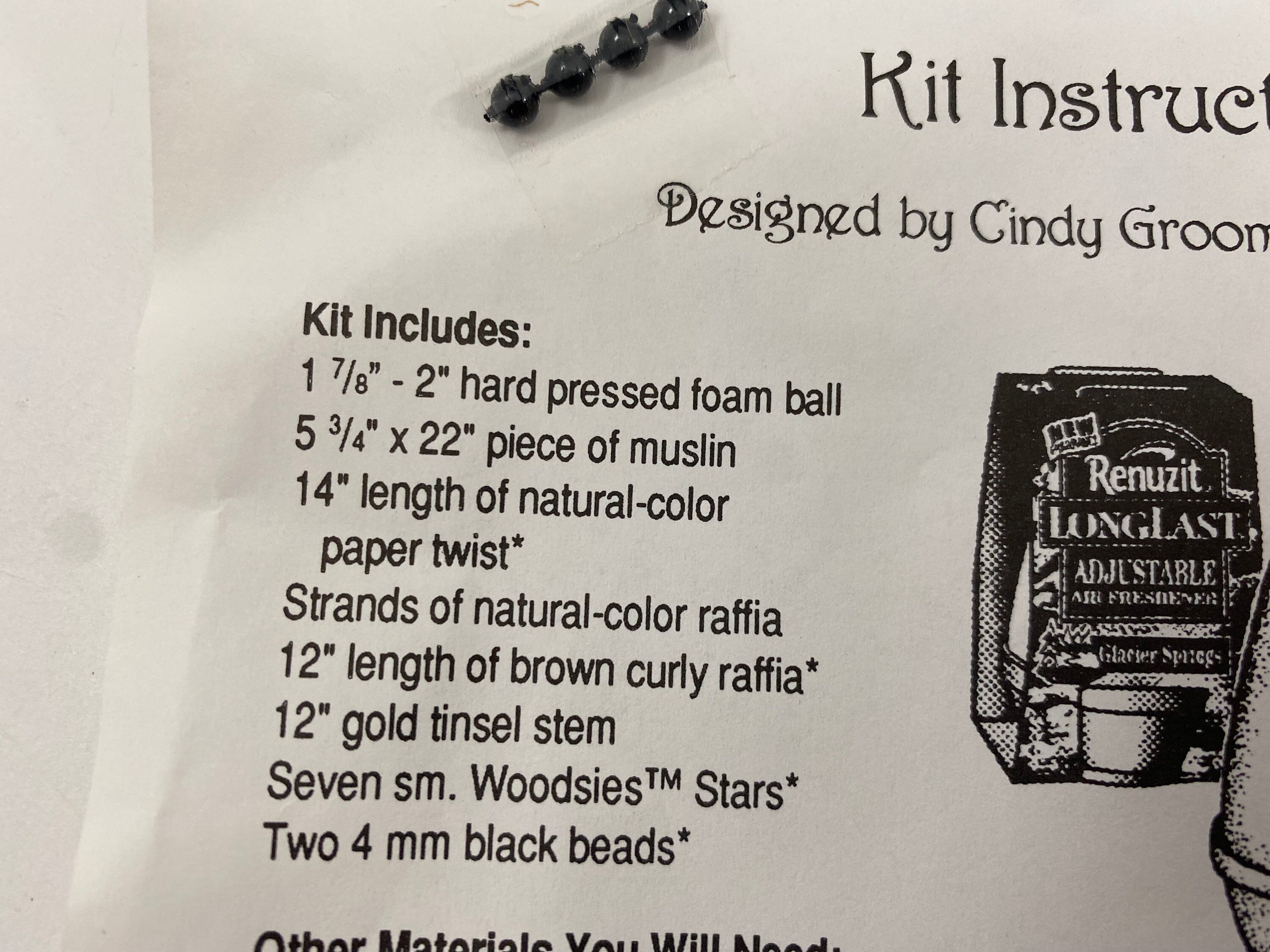 Guardian Angel Vintage Renuzit Craft Kit, Designed by Cindy Groomharry