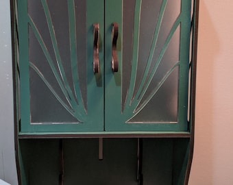 Rustic Wall Mounted Organizer, Entryway Hooks for Keys & Leash,