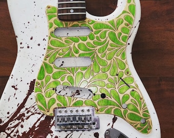 Personalized Guiter Pick Guard- Custom Gifts for the Musicans