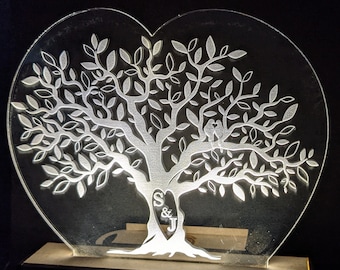 Acrylic Love Tree with Led Lights