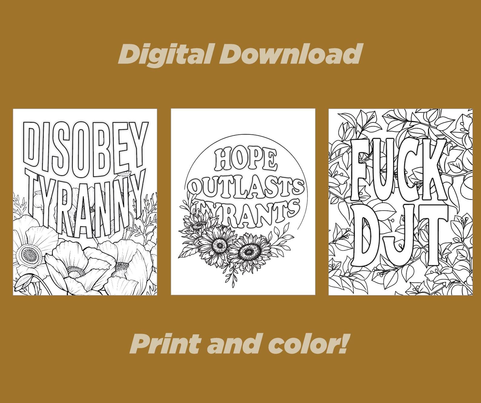 Adult Coloring Pages [digital Download] Reduce Stress by Coloring ...