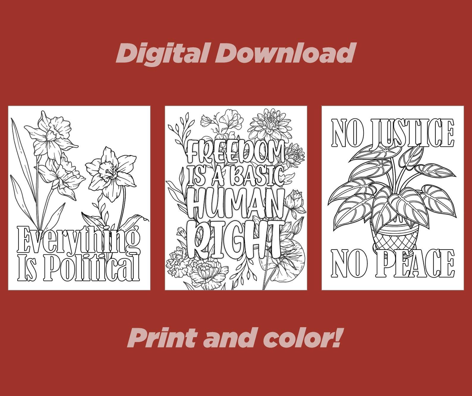 Adult Coloring Pages [digital Download] Reduce Stress by Coloring ...