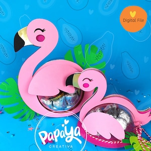 Flamingo DIGITAAL BESTAND Snoephouderset / Koepelmaat 8 cm / open en sluitsysteem