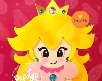 Princess P DIGITAL FILE Candy Holder / Dome Size 8cm / Flower Open and close system