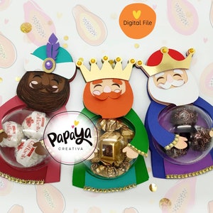 Cut File Reyes Magos Cady Holder/ Dome size 8cm