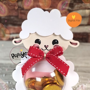 Cut File sheep Candy Holder/ dome size 8cm/ open and close system