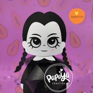 Cut File Wednesday Cute Candy holder/ Party Halloween