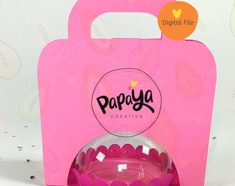 Cut File Candy Holder base to personalize/ dome size 8cm/ open and close system