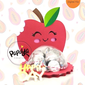 Cut File Lovely Apple Candy Holder / Dome size 8cm