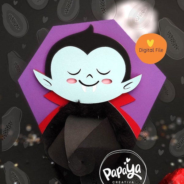 Cut File Dracula Candy holder/ halloween gifts