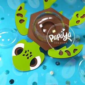 Cut File Lovely Turtle Candy holder// dome size 8cm/ open and close system