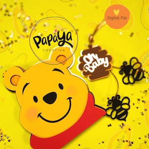 Winnie decorative tags DIGITAL FILE (does not include lunch box file)