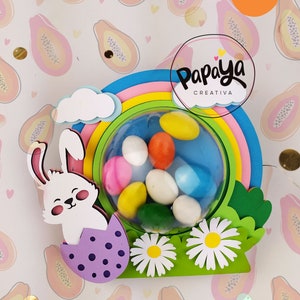 Fichiers de découpe pour porte-bonbons de Pâques/dôme taille 8 cm