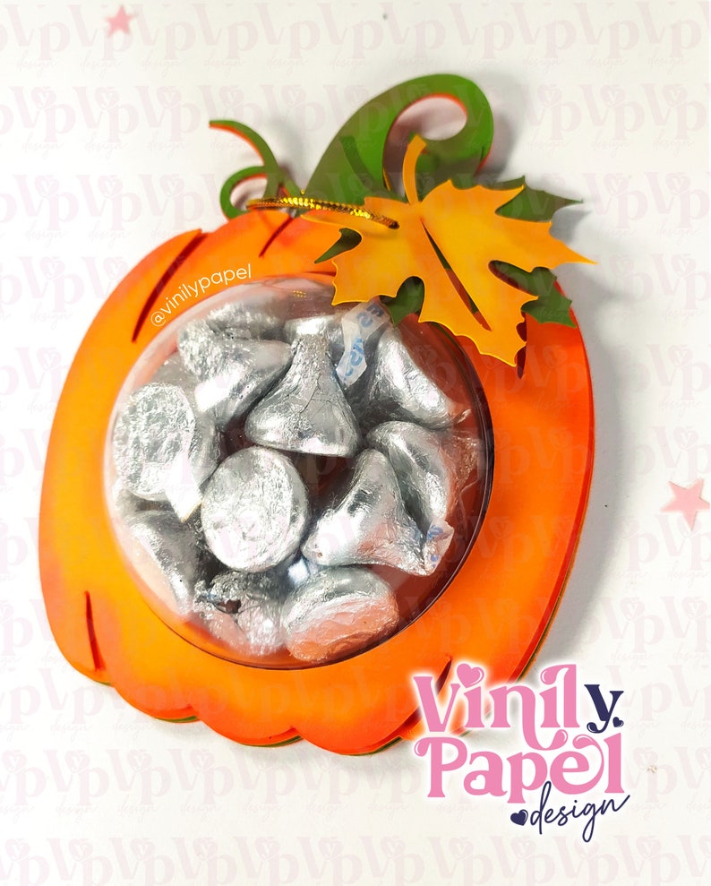 Cut File Pumpkin Candy Holder / Dome Size 8cm/ Fall/ Opening Etsy
