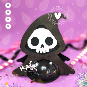 Cut File Death Candy Holder Kuppelgröße 8cm/ Öffnungs- und Schließsystem