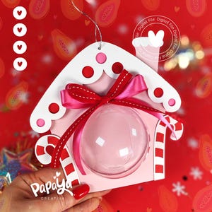 Porta caramelle Cut File Sweet House *Sistema di apertura/chiusura facile* (Cupola 8 cm)