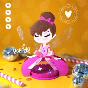 Cut File Fairy Candy Holder / Kuppelgröße 8cm / Öffnungs- und Schließsystem