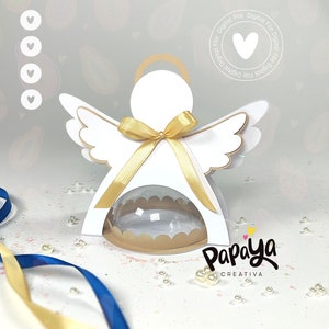 Cut File Angel Candy holder *Easy open/close system* (Dome 8cm)