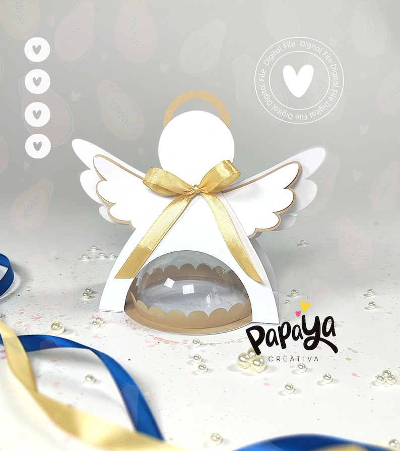Angel DIGITAL FILE Candy Holder *easy Open/close System* (dome 8cm) - Etsy